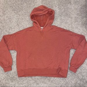 Madewell MWL Airyterry Hoodie Sweatshirt Weathered Brick Size Medium